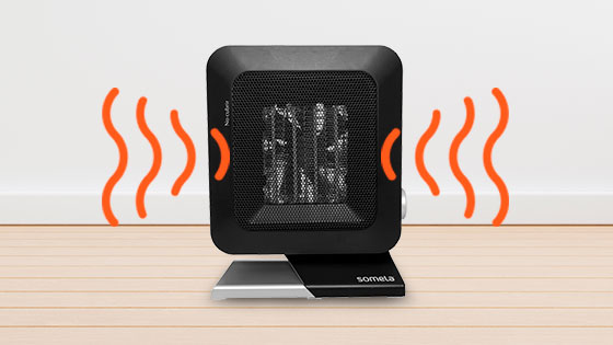 Potencia de 1400W y placas de cerámica con el Termoventilador PTC Design Heater PTC 150