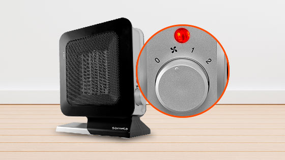 Velocidades con el Termoventilador PTC Design Heater PTC 150