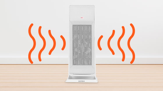 Potencia de 2000W y placas de cerámica con el Termoventilador PTC Astaná de Somela