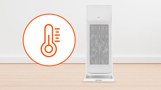 Termostato con el Termoventilador PTC Astaná de Somela