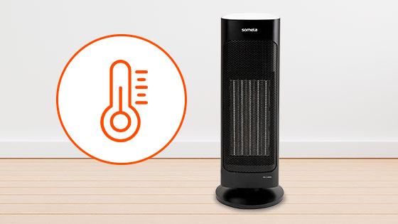 Termostato con el Termoventilador PTC Vilna de Somela