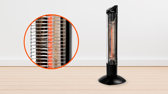 Estufa a carbono con la Estufa Exterior Helsinki de Somela