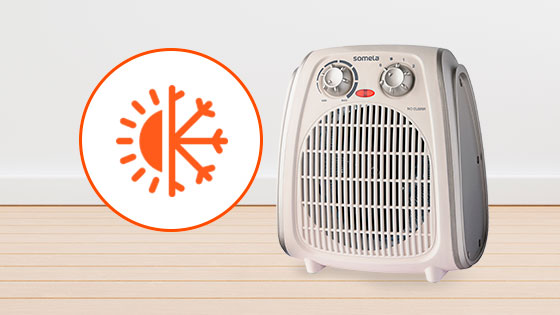2 en 1 con el termoventilador TermoBasic VHF300 de Somela