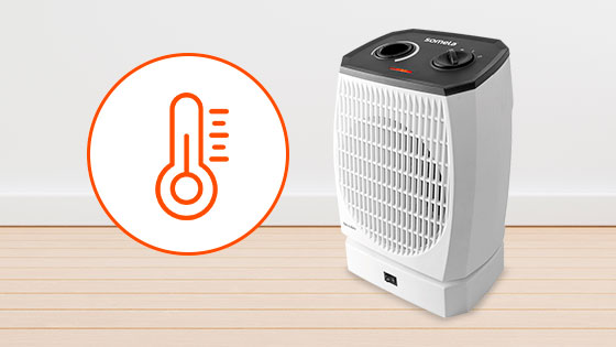 Termostato con el termoventilador TermoSaver VHF550 de Somela