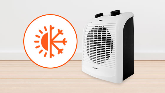 2 en 1 con el termoventilador TermoSaver Max VFH1000 de Somela