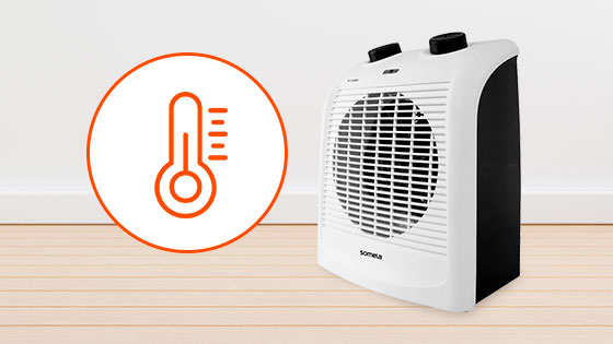 Termostato con el termoventilador TermoSaver Max VFH1000 de Somela